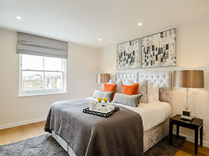 London Kensington Apartment Bedroom